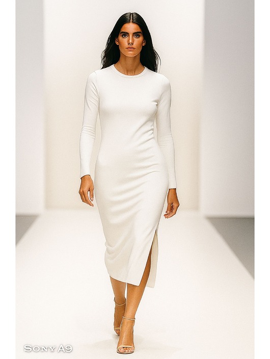 sukienki midi damskie Sukienka  ecru YY300059