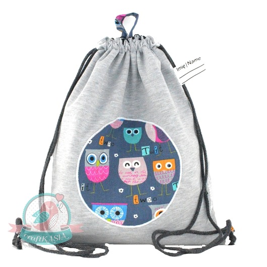 Dresbag- wodoodporny worko-plecak- Sowy craftKASIA