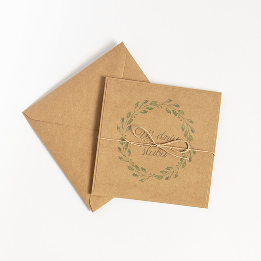Kartka ślubna "Greenery eco" Papiernik
