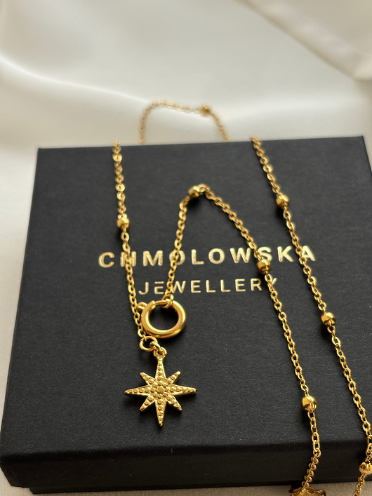 złote naszyjniki Naszyjnik łańcuszek Gwiazdka