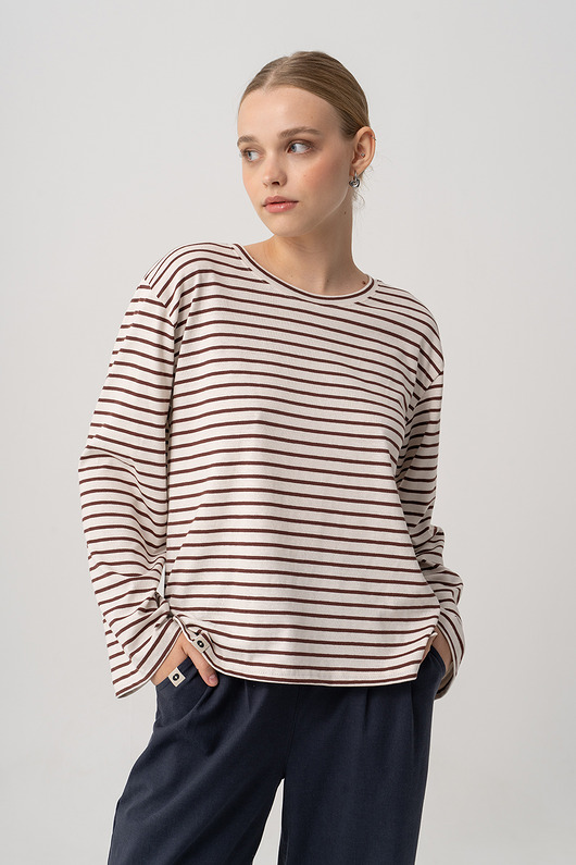 bluzki z długim rękawem damskie Longsleeve COCO Oversize
