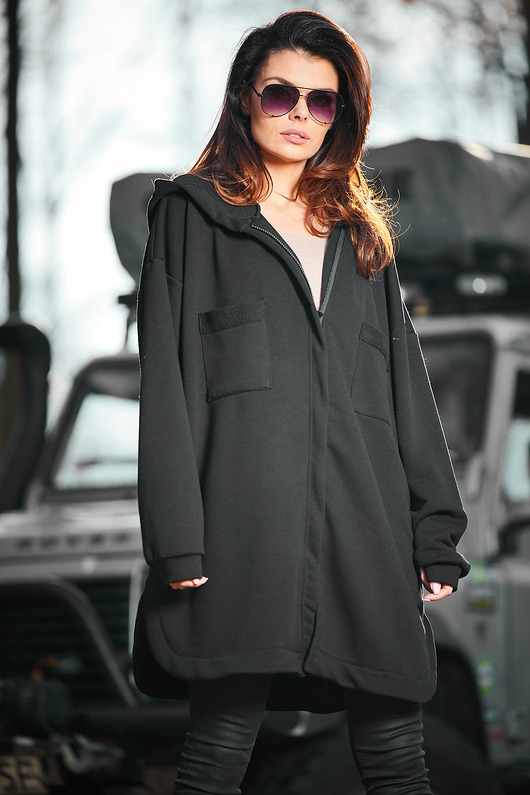 bluza z kapturem damska Bluza C281