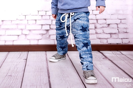 Baggy Gwiazdy Jeans MAIOU Kids