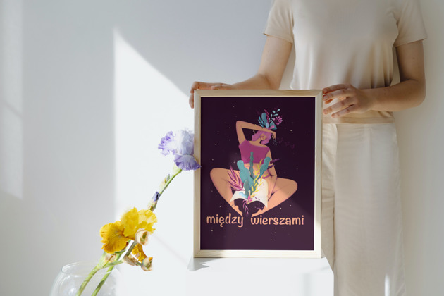 grafiki i ilustracje Między wierszami plakat