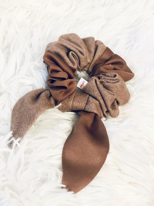 Frotka do włosów / scrunchie/ " Toffie" PELA