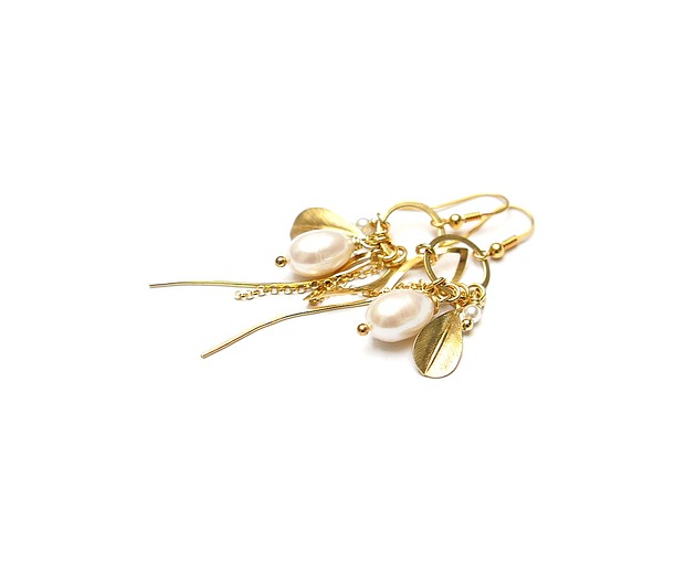 kolczyki pozłacane Obrosły w piórka vol. 20 kolczyki