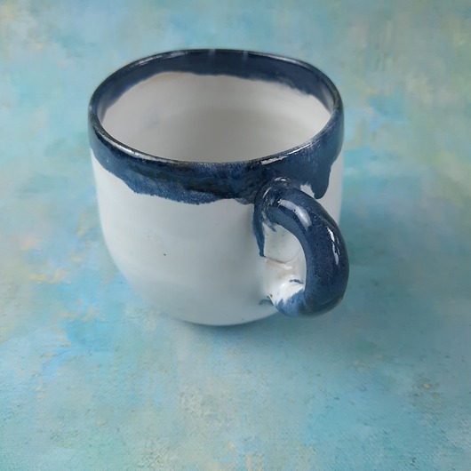 filiżanki Ręcznie wykonana filiżanka D  100% handmade polska ceramika