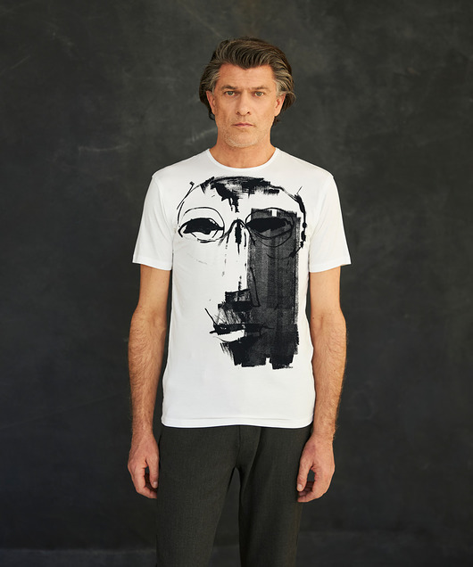 t-shirty męskie Iban mask no.1 - Men's T-shirt white