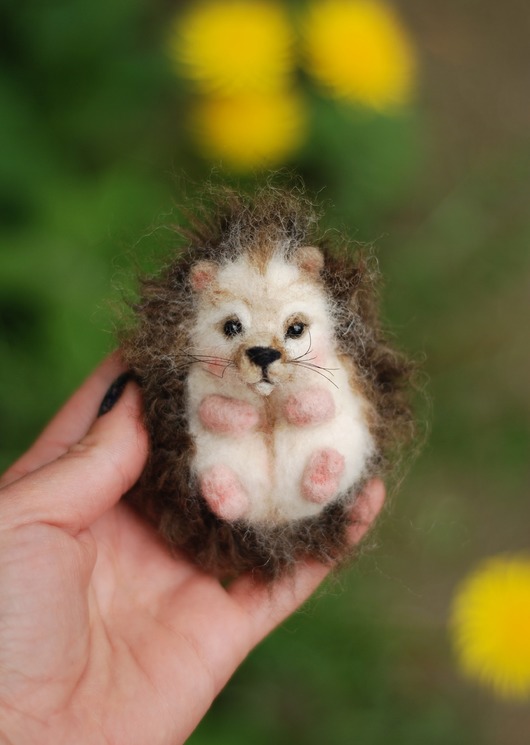 Jeżyk Miniaturka- brązowy BoboLobo Handicraft