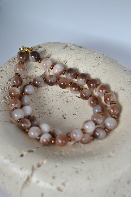 chokery Choker z cieniowanego jadeitu perskiego