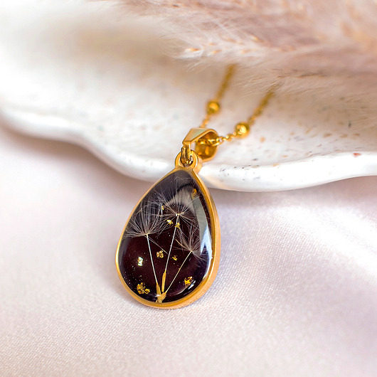 wisiory Wisiorek z rzęsek dmuchawca