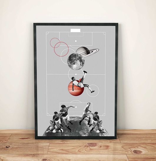 Plakat "Football" sztucznymagazyn