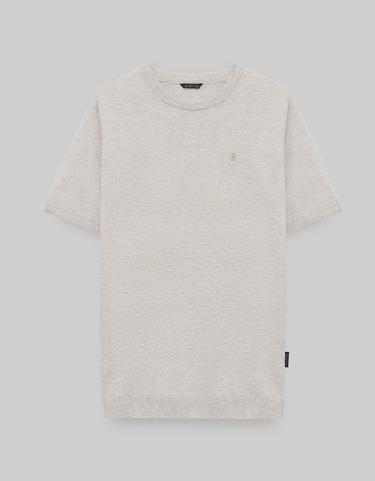 t-shirty męskie T-shirt dorzano beżowy