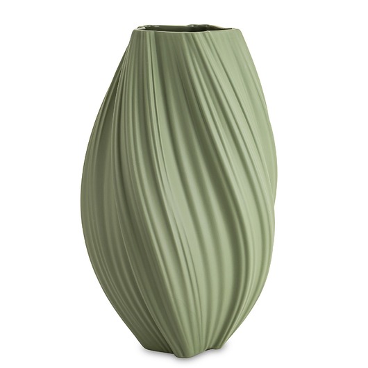 wazony Wazon porcelanowy 34x18x18 cm MARIKO zielony