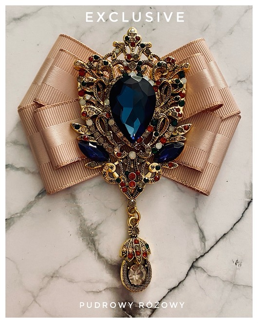 broszki Brosza  z Ogromnym kryształem 1 szt NEW