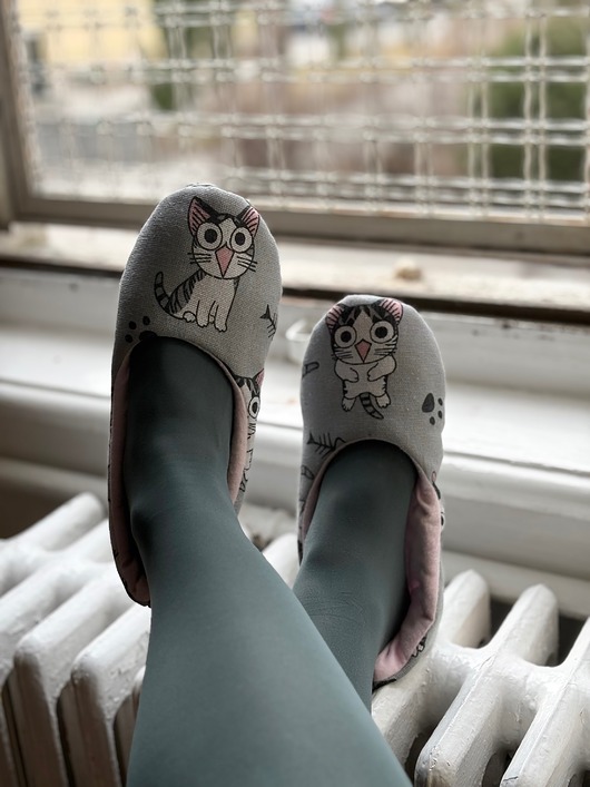 kapcie damskie Kapcie szalone koty r.38