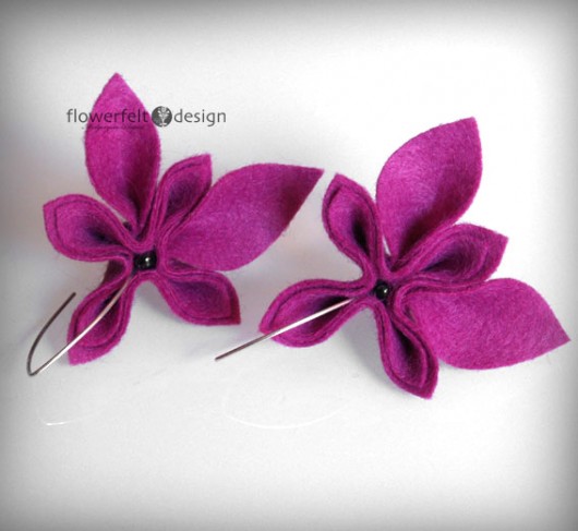mini fuksja FlowerFelt Design