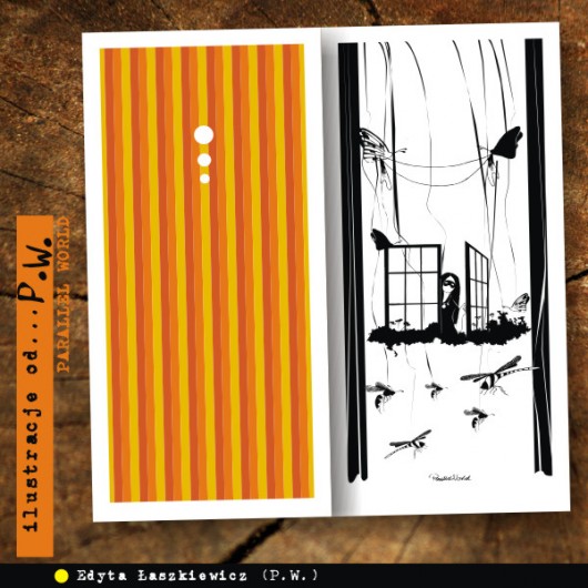 Życzenia Optymistyczne - karteczka DL Parallel World