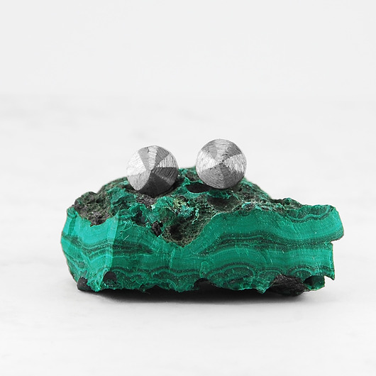 kolczyki srebrne Srebrne kolczyki matowe mini koła