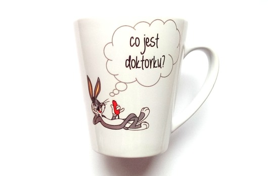 Kubek Latte CO JEST DOKTORKU? FarrowDesign