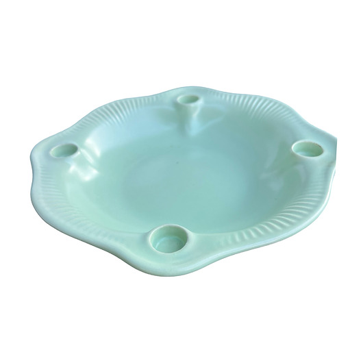 patery i talerze Talerz adwentowy świecznik ceramiczny, Jasba, Niemcy lata 60.