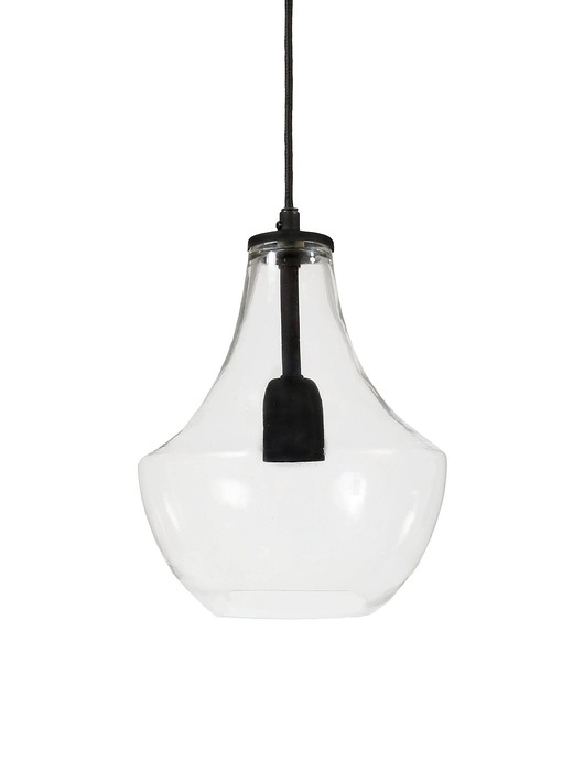 lampy wiszące Lampa wisząca ze szklanym kloszem Hamilton Clear