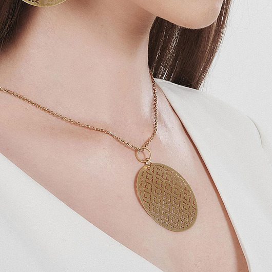 naszyjniki - inne Naszyjnik z ażurowym wzorem Urania