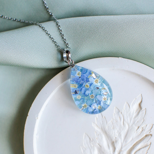 wisiory Wisiorek z niezapominajkami