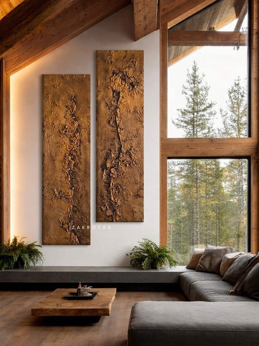 obrazy Obrazy ręcznie malowane wielkoformatowe strukturalne do wysokiego salonu