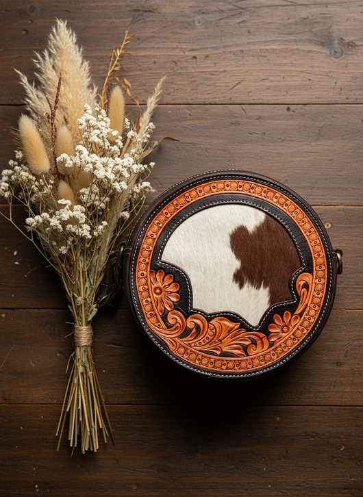 torby na ramię Torebka skórzana Madaba ręcznie robiona ciekawy wzór