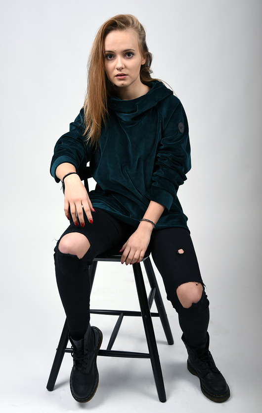 bluza z kapturem damska Bluza Hoodie HugMe made by 7084