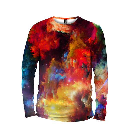 bluzy męskie Koszulka Longsleeve Męska DR.CROW Fraktal