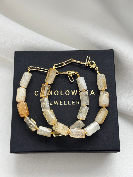 bransoletki z kamieni naturalnych Bransoletka Cytryn