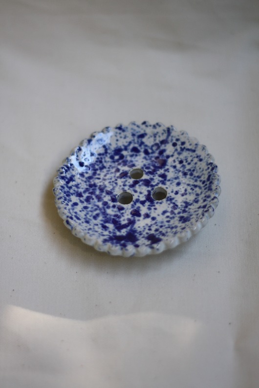 mydelniczki Okrągła ceramiczna mydelniczka. Ceramika ręcznie robiona