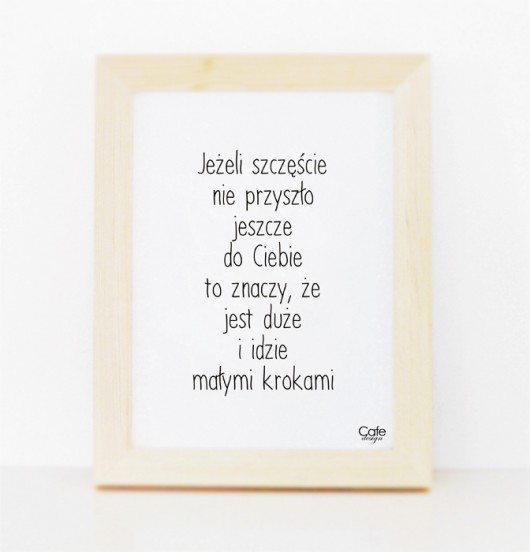 Jeżeli szczęście 30/40 cm Cafe Design