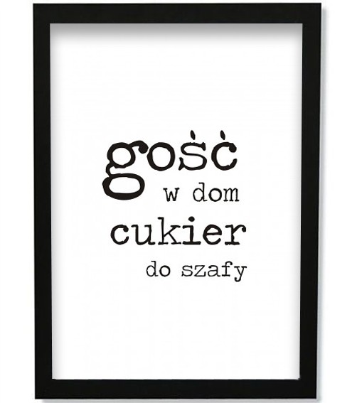 GOŚĆ w dom, cukier do szafy - POSTER KOKO by HOKO