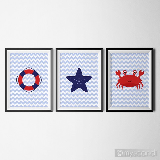 obrazy i plakaty do pokoju dziecięcego Plakaty marynistyczne