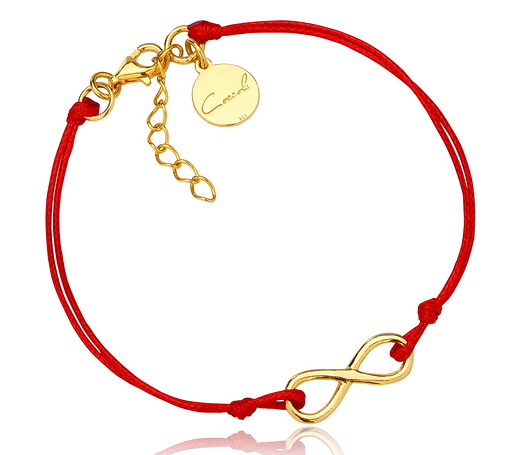  Bransoletka sznurkowa nieskończoność srebro925 Coccola JEWELLERY