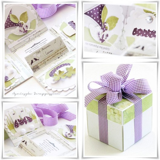 kartki scrapbooking prezent z k(L)asą ;)