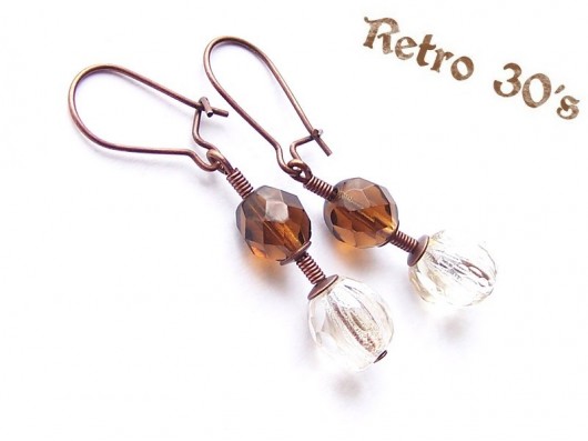 Caramel Drop - z kolekcji  Retro 30&#039;s zielona oliwka