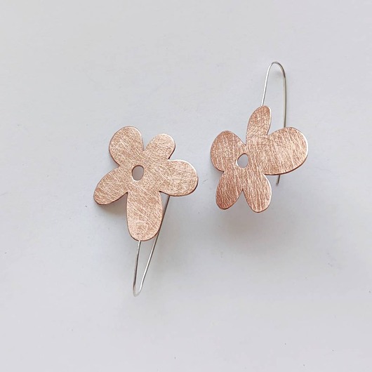 kolczyki - inne Kolczyki srebrne KWIAT