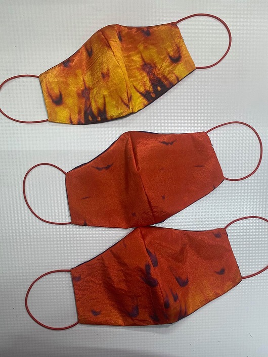 maseczki ochronne maseczka ogień jedwab 100% naturalny