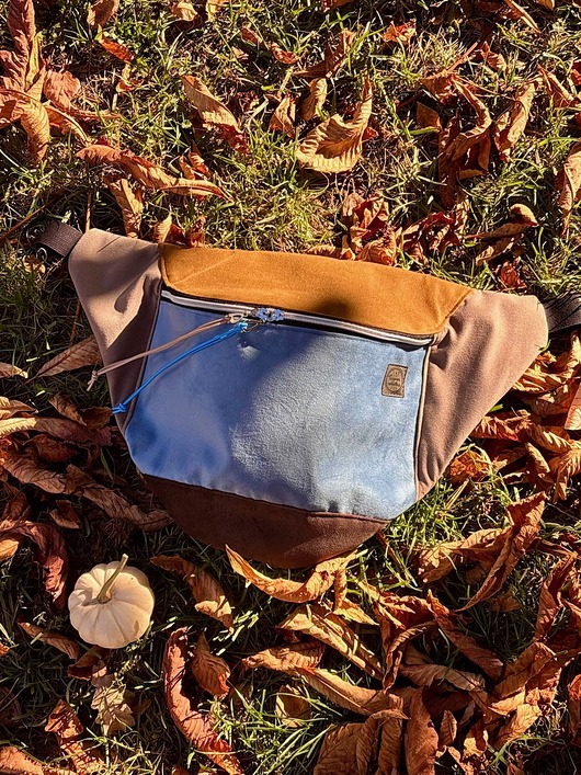 saszetka nerka Nerka Caramel Denim