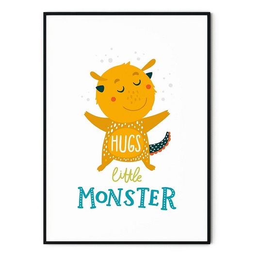 Plakat skandynawski dla dzieci Potworek Monster myscandi