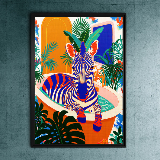 plakaty Zebra - grafika na plakacie