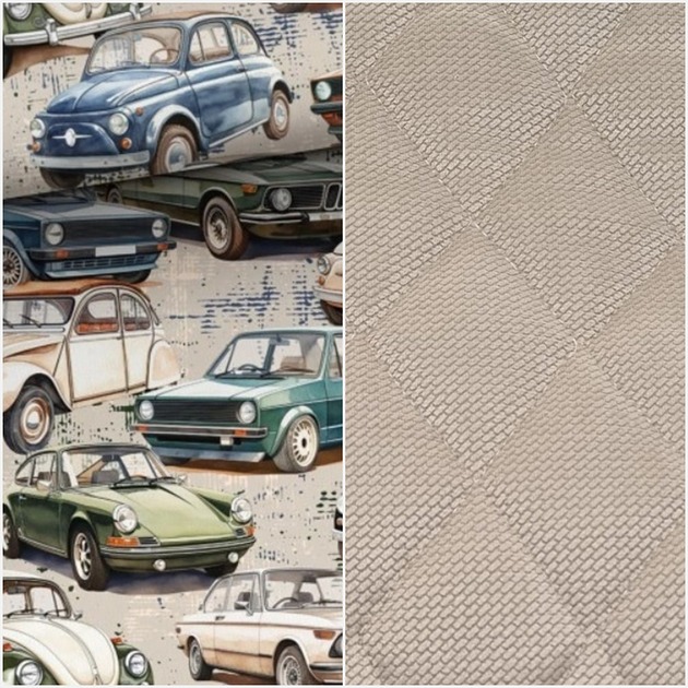 kocyki, kołderki, pościel dla dzieci Koc PRZEDSZKOLAKA _ narzuta _ auta retro _ 100x145 cm