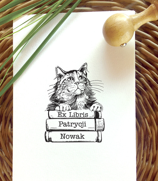 stemple Stempel Ex libris KOT i KSIĄŻKI
