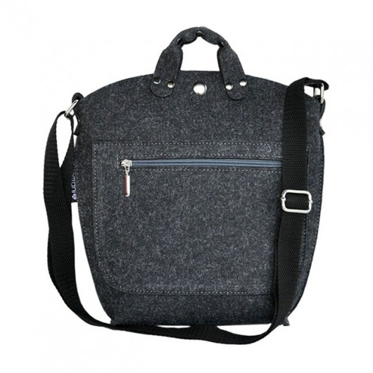 Small felt Bag - grafitowa Beltrani
