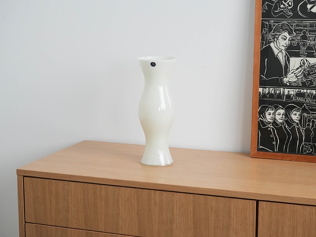 wazony Wazon szklany, duński design, lata 70,  Royal Copenhagen, Michael Bang