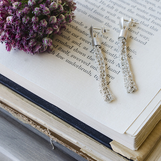 kolczyki srebrne simple JankowskaJewellery